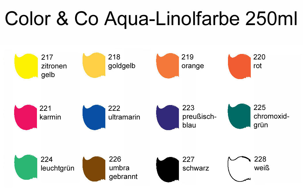 Color&Co Linolfarbe Farbkarte