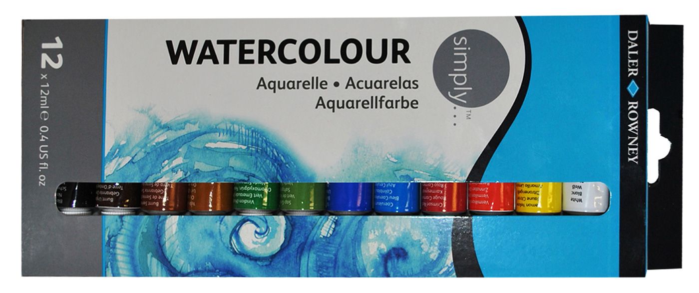 Simply Aquarellfarben 12 Tuben je 12 ml
