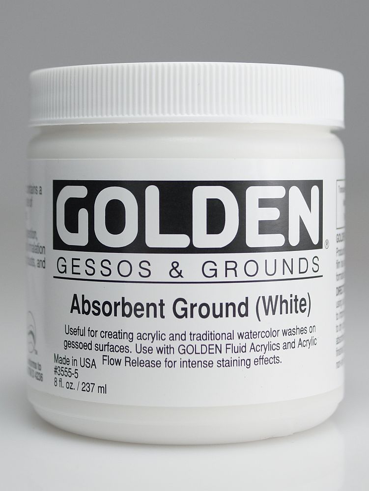 Golden Aquarelleffektmalgrund für Leinwand 236ml