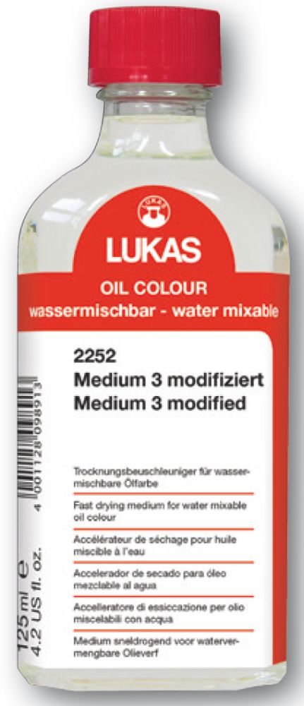 Malmittel 3 modifiziert für wassermischbare Ölfarben 125ml