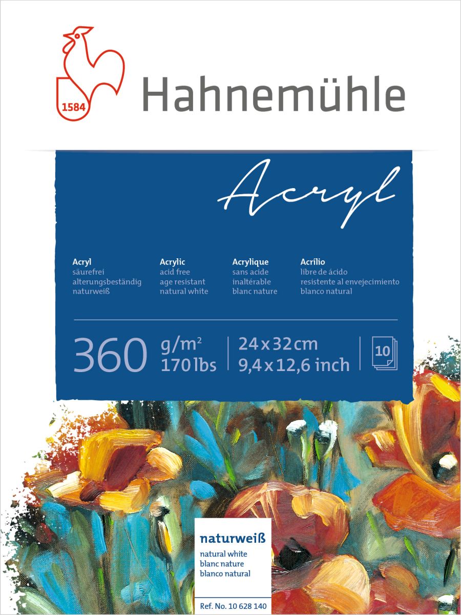 HM Acrylmalblock 360 g/qm 24 x 32cm 10 Blatt