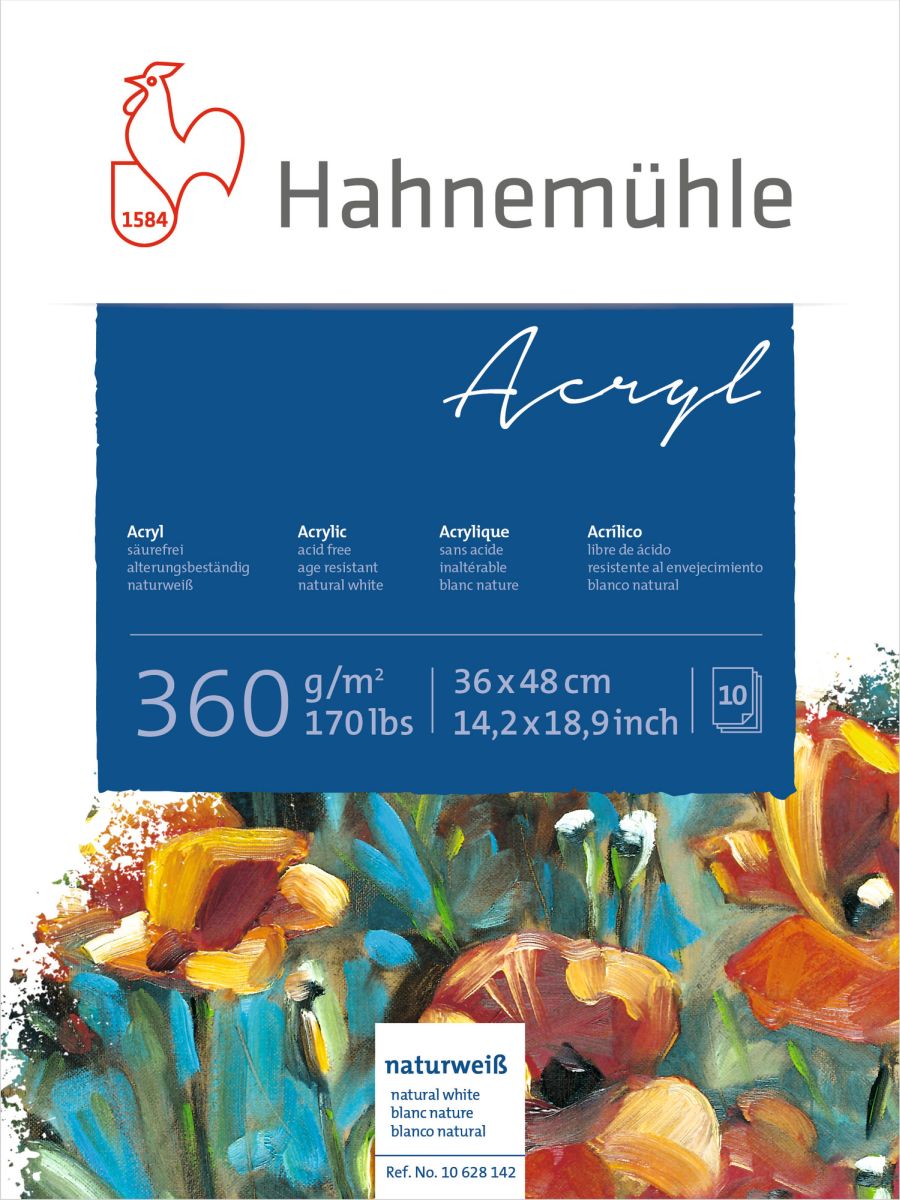 HM Acrylmalblock 360 g/qm 36 x 48 cm 10 Blatt