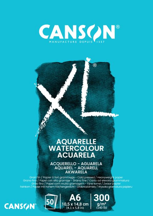 Canson XL-Block Aquarell 300g A4 30 Blatt