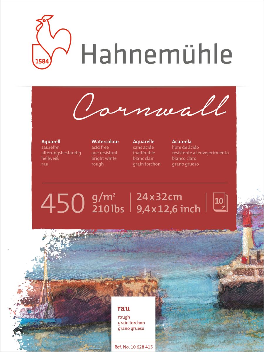 HM Aquarell-Block Conwall 450g/m² rau 24x32 cm 10 Blatt