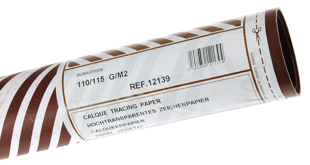 Transparentpapier Rolle 1,10 x 20m 110/115g/m²