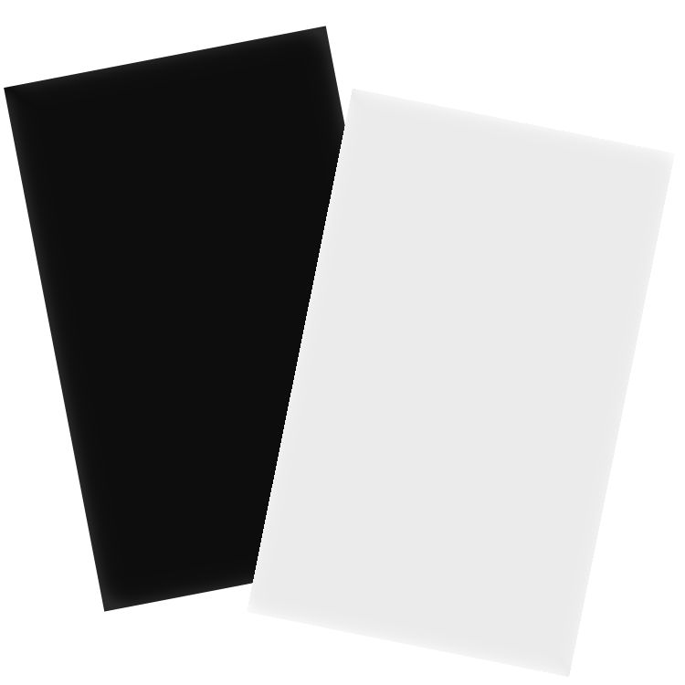 Präsentations-Karton 1,5mm DIN A2 schwarz/weiß seidenglanz