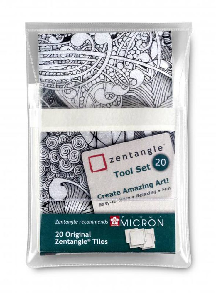 Zentangle Tool-Set No. 3 weiße Kacheln