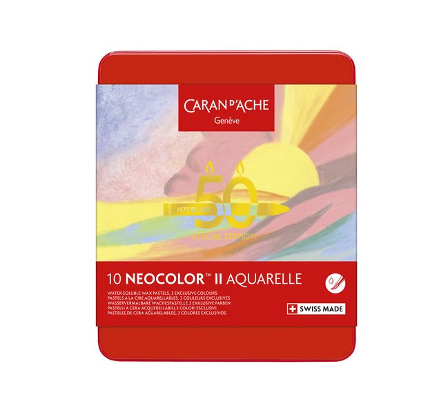 Caran d´Ache Aquarellkreide Neocolor II 10er Metalletui