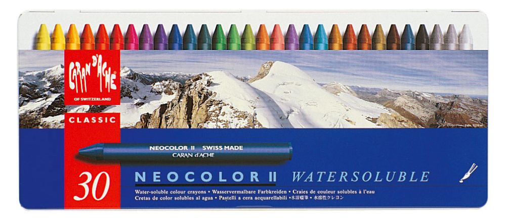 Caran d´Ache Aquarellkreide Neocolor II 30er Metalletui