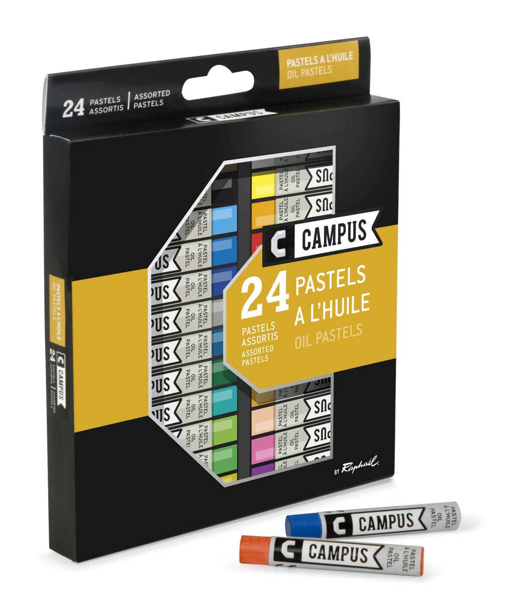 Campus Öl-Pastellkreide 24-er Karton-Set