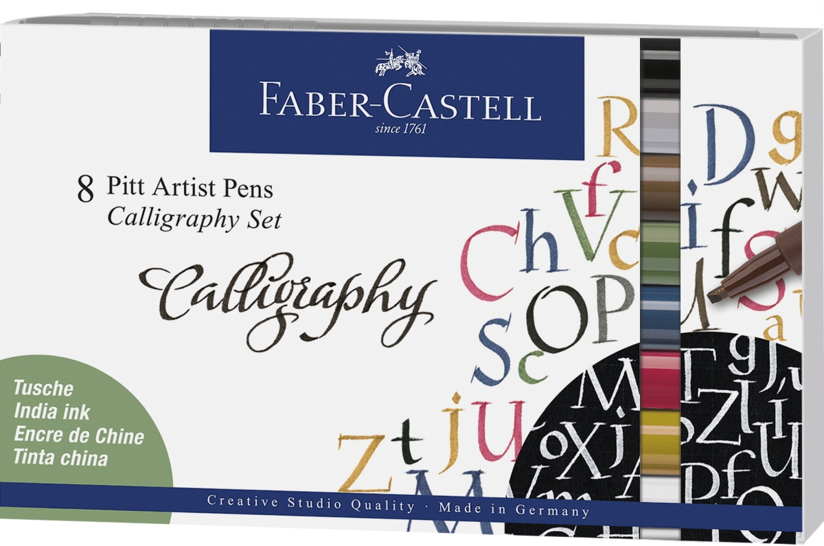 Pitt Artist Pen 8-er Kalligrafie-Set
